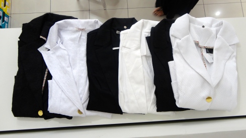 Vários opções de tecido e modelo de blazers